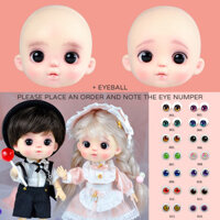 Ob11 Trang Điểm Toàn Đầu Có Mắt Kính Cho Obitsu Joint Doll Head Đồ Chơi Bé Trai Và Bé Gái 1 / 12 BJD Phụ Kiện Đầu