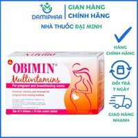 Obimin Multivitamins Hộp 30 Viên – Bổ Sung Vitamin, Khoáng Chất Cho Phụ Nữ Mang Thai –