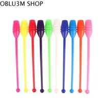 OBLU3M Cuộc thi Gậy Thể dục dụng cụ Trọng lượng nhẹ 38cm/45cm Thanh nhịp điệu Phụ kiện tập luyện Thanh nhựa Thanh thể dục nhịp điệu Trẻ em người lớn