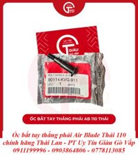 Ốc Bắt Tay Thắng Phải Air Blade Thái 110 2008 - 2009 - 2010 Chính Hãng Thái Lan