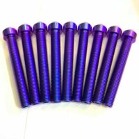 Ốc GR5 Titanium 10 ly 7 phân đầu trụ (M10*70) thông dụng nhiều vị trí như pass bắt heo dòng xe phân khối lớn