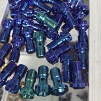 Ốc heo dầu GR5 răng thưa vương miện titan gắn heo Nissin