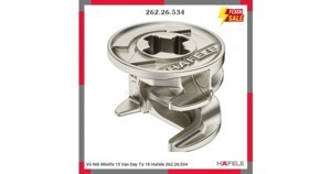 Ốc liên kết 15/18 mạ nickel Hafele 262.26.534
