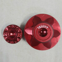 Ốc mâm lửa trang trí xe Exciter,Sirius BẢO LONG RACING - đỏ