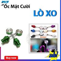 Ốc mặt cười lò xo gắn chân kính xe máy 10li thuận bạc (1 con)