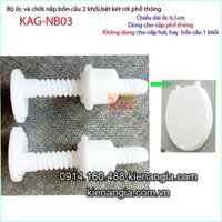 Ốc và chốt nắp bồn cầu phổ thông KAG-NB03