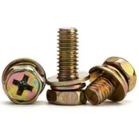 Ốc vít kết hợp Phillips lục giác bên ngoài với vòng đệm, vòng đệm lò xo, vòng đệm phẳng M4 M5 M6 M8 M10 WFQZ