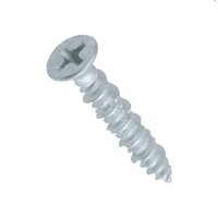 Ốc vít không cần dùng tắc kê - Ốc vít bắt tường, bê tông Unika đầu bằng mạ bạc Unika mã F
