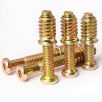 Ốc vít nội thất, ốc vít có ren bên trong và bên ngoài, đai ốc nhúng, đầu nối gỗ, đầu nối giường, đai ốc cho bàn, ghế, tủ, đai ốc M6 M8