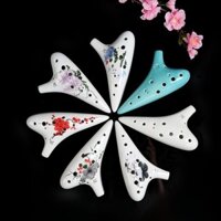 Ocarina 12 lỗ AC giai điệu dành cho người mới bắt đầu phiên bản dành cho sinh viên, mẫu chuyên nghiệp 12 lỗ Alto c giai điệu Ocarina nhạc cụ dân gian 3.28 E4KX