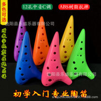 Ocarina Campus Nhạc Cụ Ocarina 12 Lỗ AC Alto C Chìa Khóa Nhựa Học Sinh Người Mới Bắt Đầu Chống Sốc Ocarina Campus Lô Hàng 24.12.20