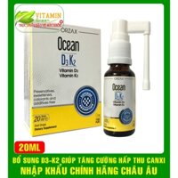OCEAN D3 K2 BỔ SUNG VITAMIN D3 VÀ VITAMIN K2 XỊT VÀ NHỎ CHO BÉ | NHẬP KHẨU CHÍNH HÃNG THỔ NHĨ KỲ