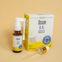 OCEAN D3K2 BỔ SUNG VITAMIN D3 VÀ VITAMIN K2 XỊT VÀ NHỎ CHO BÉ | NHẬP KHẨU CHÍNH HÃNG THỔ NHĨ KỲ