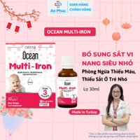 Ocean Multi Iron - Bổ Sung Sắt, Vitamin, Tăng Cường Sức Đề Kháng Cho Trẻ (Lọ 30ml)