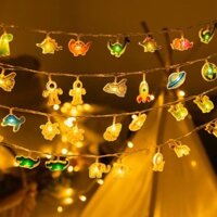 [Ocean Series] Đèn lồng nhỏ khủng long Acrylic LED | Trang trí phòng ngủ trẻ em | Chợ đêm gian hàng ánh sáng bầu không khí | Đèn dây động vật Acrylic