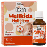 Ocean Wellkids Multi-Iron, hỗ trợ bổ sung các vitamin và sắt