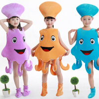 octopus costume for kids Trẻ em Bạch tuộc Trang phục Động vật biển Bạch tuộc Trang phục khiêu vũ Bạch tuộc cosplay