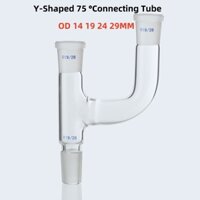 Od 14 19 24 29MM Kính kết nối hai cổng hình chữ Y 75 °Ống kết nối-1 Cái