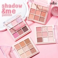 ODBO Bảng Phấn Mắt Odbo 9 Ô Shadow & Me Vỏ Hồng Palette Odbo Cosmetics OD2014 Cao Cấp