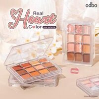 Odbo Phấn Mắt 12 Ô Real Heart Color D/C