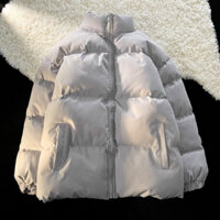 [ODER] Áo Phao Lót Bông Nam Nữ Lông Thỏ Mềm Mướt Siêu Ấm Phong Cách Hàn Quốc Phom Rộng 3 Lớp Dày Dặn