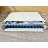 ODF 24FO Khay trượt bắt Rack đầy đủ phụ kiện SC/APC, SC/UPC