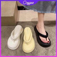 Oeggeo shop Giày Sandal Đế Dày Xương Cá Thời Trang Mùa Hè Cho Nữ