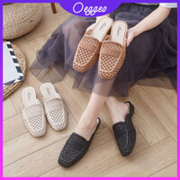 Oeggeo shop Step on lazy dép Baotou Cave Shoes Giày nữ
