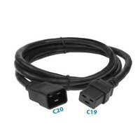 OEM 37993 2M 16A 250V C19 C20 Dây Nguồn Server Well Shin C19 TO C20 3x2.08mm lõi dồng nguyên chất