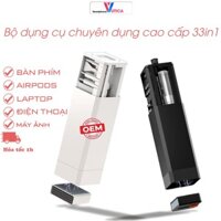[OEM] Bộ Vệ Sinh Laptop - Máy Tính - Bàn Phím - Máy Ảnh - Tai Nghe Airpod Đa Năng 33 In 1siêu đa năng - Nhựa Abs Cao Cấp
