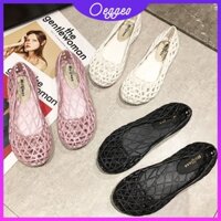 Oeteo 🔥có hàng sẵn🔥 Giày nữ phẳng nhựa - Dép đi thoáng khí chống trượt - Giá cả hữu nghị & phiếu giảm giá đặc biệt💥
