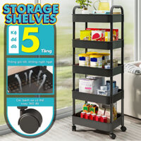 off-Kệ Đựng Đồ Đa Năng Giỏ Để Đồ 4026 - 5 Tầng Có Bánh Xe Di Chuyển, kệ tiện lợi