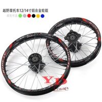 Off-Road Xe Máy Bánh Xe Hợp Kim Nhôm Bánh Xe Lốp 60/100-14 Bánh Xe Nhôm Inch 80/100-12 Lốp Xe Inch
