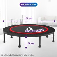 [off] - Sàn nhún 40 inch không tay vịn cao cấp Trampoline dành cho mọi lứa tuổi mới 2025
