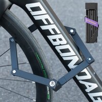 Offbondage Khóa xe đạp Xe máy chống trộm kết hợp khóa đường cao tốc xe đạp leo núi di động gấp khóa xe đạp điện khóa khớp