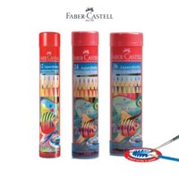 [OFFICIAL] Chì Màu Nước Fish Faber-Castell - Hộp Thiếc Tròn