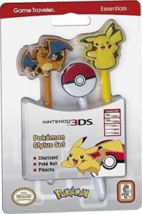 Officially Licensed Nintendo 3DS Pokémon Styluses – Charizard, Poké Ball, Pikachu – Fits Nintendo 3DS, 3DS XL, 2DS, 2DS XL, DSi, DSi XL