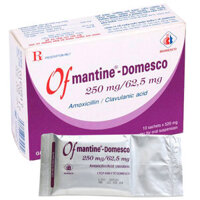 Ofmantine-Domesco 250mg/62,5mg, điều trị thời gian ngắn các bệnh nhiễm khuẩn