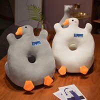 ối Ngủ Trưa Văn Phòng Hình Con Vịt, Gối Ngủ Kê Tay Màu Trắng Xám Dễ Thương Êm Ái Mềm Mịn