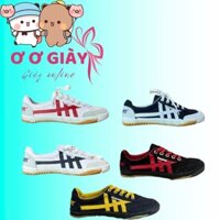 [ƠI ƠI GIÀY]GIÀY BATA TRẮNG SỌC ĐỎ LAO ĐỘNG NAM NỮ 4 SỌC,5 MÀU MS 15 ĐẾ BẰNG