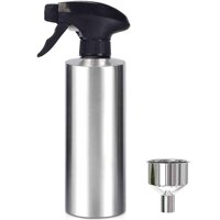 Oil Sprayer Bottle Stainless Steel Mister Oil Dispenser Bottle for Kitchen Cooking Salad Oil Dressing Bread Baking BBQ Grilling Roasting and Frying