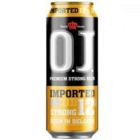 OJ Strong Imported 12 %vol bia Bỉ cao độ nguyên thùng 24 lon 500 ml