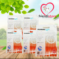 Okamura Combo 5 gói Bàn Chải Kẽ Răng cao cấp Nhật Bản Asahi Okamura dạng chữ I