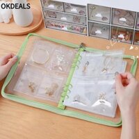 Okdeals Vòng Cổ Bông Tai Túi Đựng, Khóa Zip Chống Nước Trang Sức Lưu Trữ Album, INS Trong Suốt Chống Oxy Hóa Ảnh Bảo Quản Vòng Cổ Sách