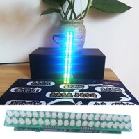 Okee 1 Bộ Dụng Cụ Làm DIY Điện Tử Máy Phân Tích Quang Phổ Âm Thanh Đèn Báo Mức LED Nhấp Nháy FED-201 Spectrum