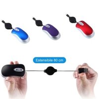 Okee USB C Chuột Dây Cáp Có Thể Thu Vào Chuột Nhỏ Cho Trẻ Em 1000DPI Quang Du Lịch Chuột PC Để Bàn Notebook