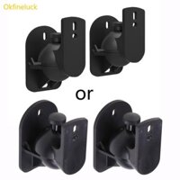 Okfi Giá đỡ treo tường Soundbar màu đen có thể điều chỉnh xoay 180 độ Giá sách vệ tinh Loa Bracke