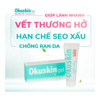 OKUSKIN - Gel bôi liền vết thương, Bỏng, Mụn, rạn da, côn trùng cắn, Kiến ba khoang | Tuýp 30g