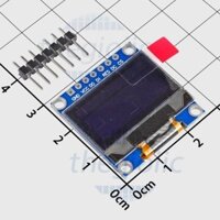 OLED LCD LCD OLED SSD1306 0.96inch 128x64 Chữ Vàng Xanh Dương 7 Chân Giao Tiếp SPI//SKU:50 linhkientruonggiang86