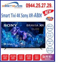 OLED Tivi 4K Sony 77 inch XR-77A80K  Android TV Mới 2022